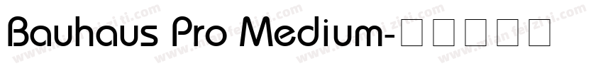 Bauhaus Pro Medium字体转换